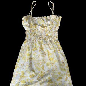 Charlie Holiday | Sleeveless Smocked Mini Dress | Stella Yellow Floral